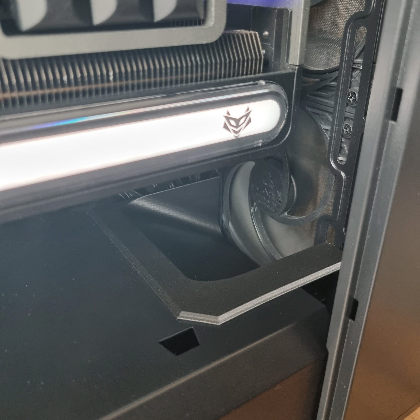 Fractal North - 3D Printed Airflow Duct/Fan Shroud