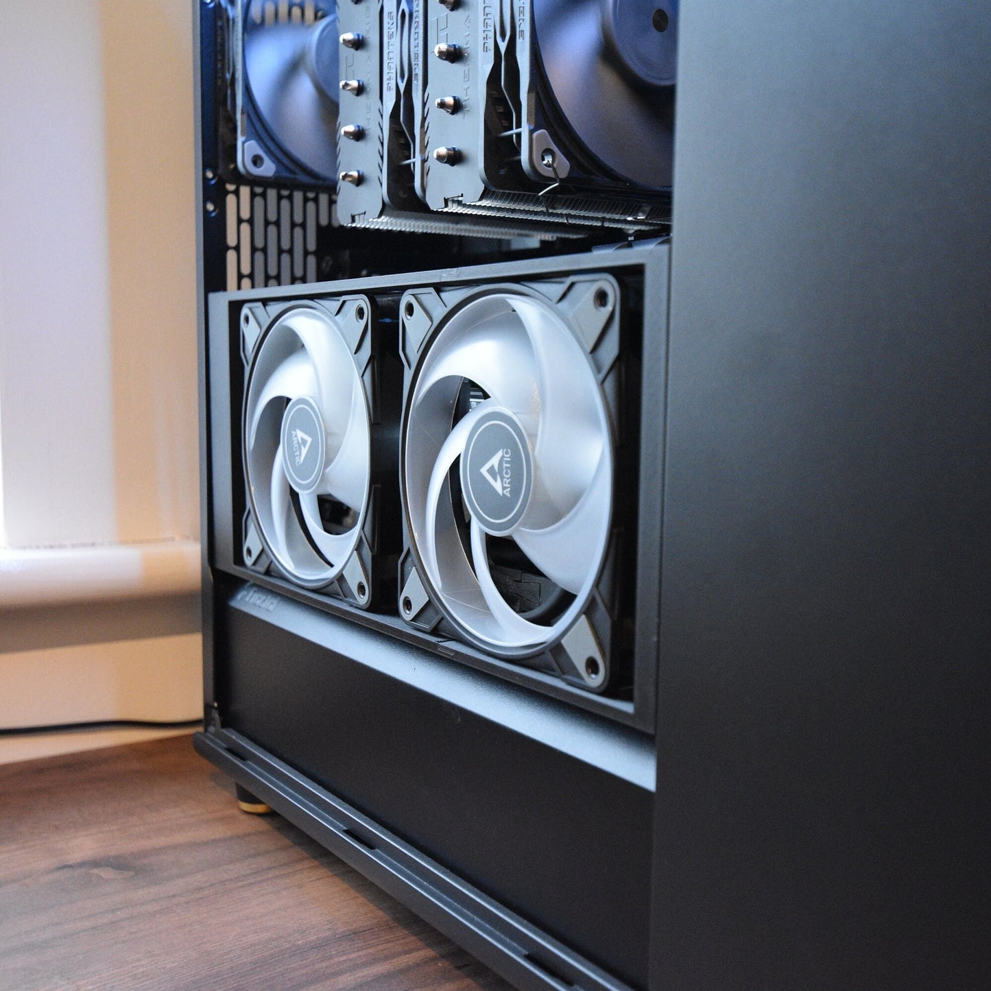 120mm Slim 3D Printed Fractal North Fan Side Bracket Replica - Designed for Large CPU Air Coolers