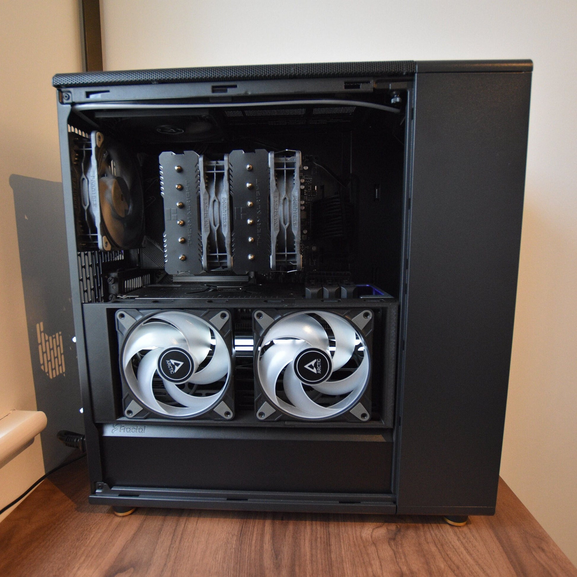 120mm Slim 3D Printed Fractal North Fan Side Bracket Replica - Designed for Large CPU Air Coolers