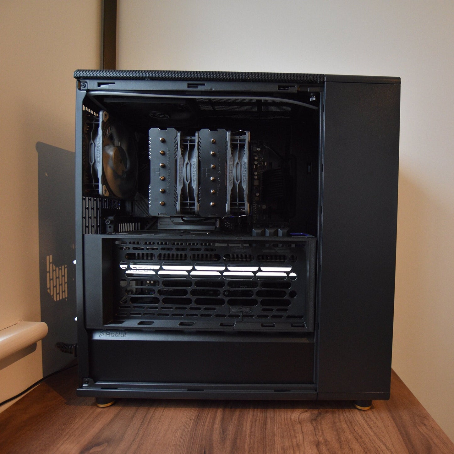 120mm Slim 3D Printed Fractal North Fan Side Bracket Replica - Designed for Large CPU Air Coolers